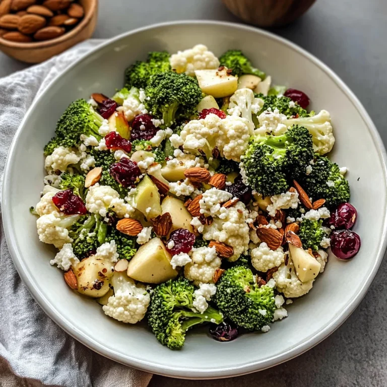 Apple Broccoli Cauliflower Salad