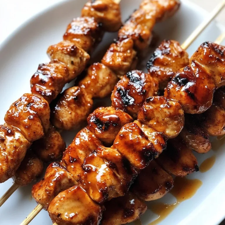 Chipotle Honey Chicken Skewers