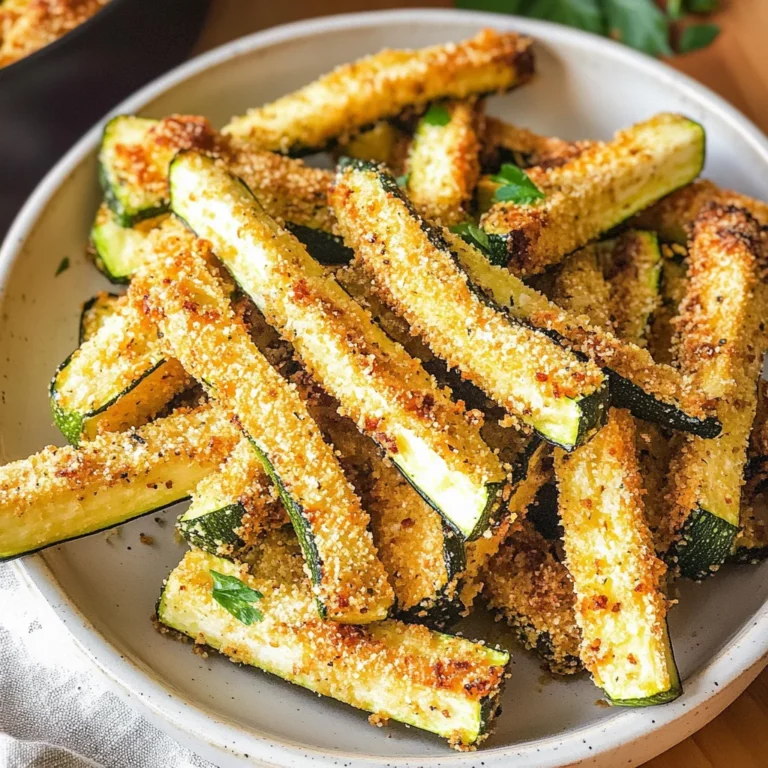 Crispy Air Fryer Zucchini Fries (Gluten-Free, Dairy-Free)