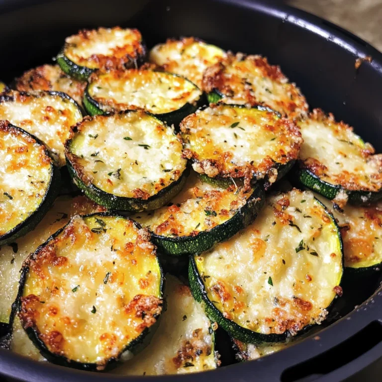 Garlic Parmesan Air Fryer Zucchini