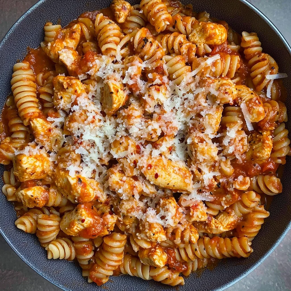 Garlic Parmesan Healthy Chicken Pasta