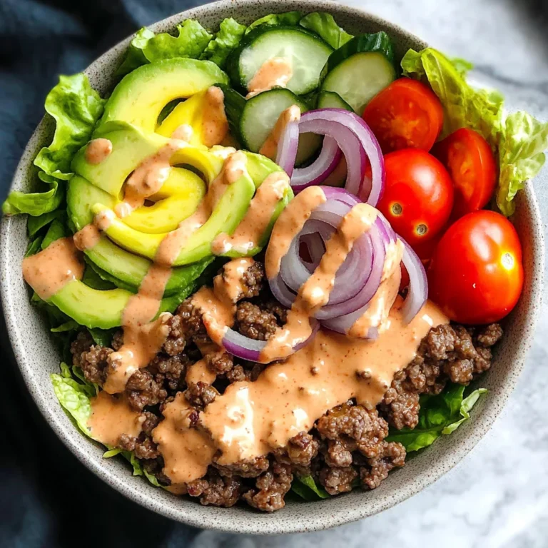 Healthy Burger in a Bowl