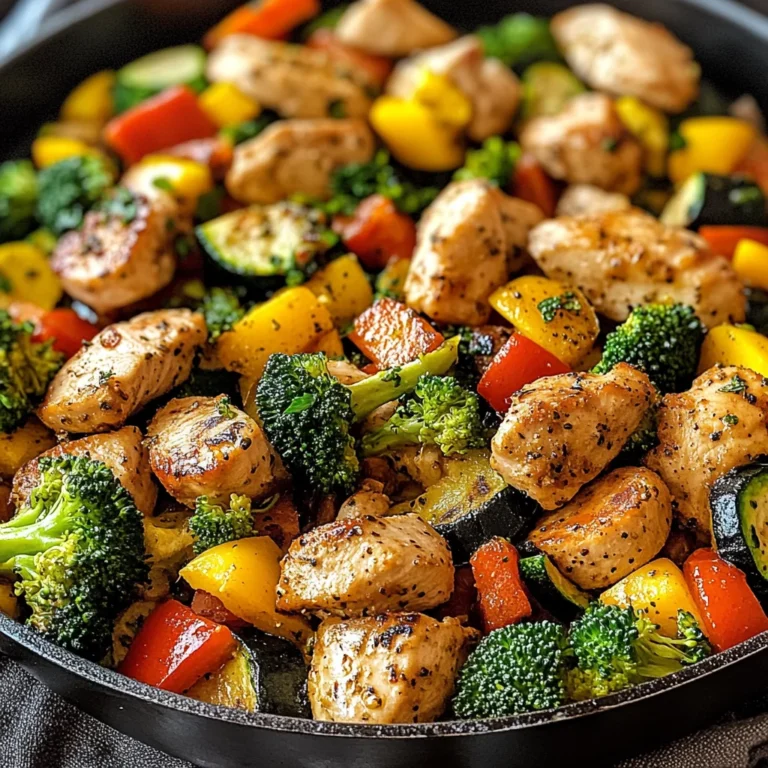 Healthy Chicken and Vegetables Skillet