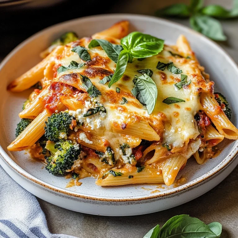 Healthy Cottage Cheese Pasta Bake With Veggies