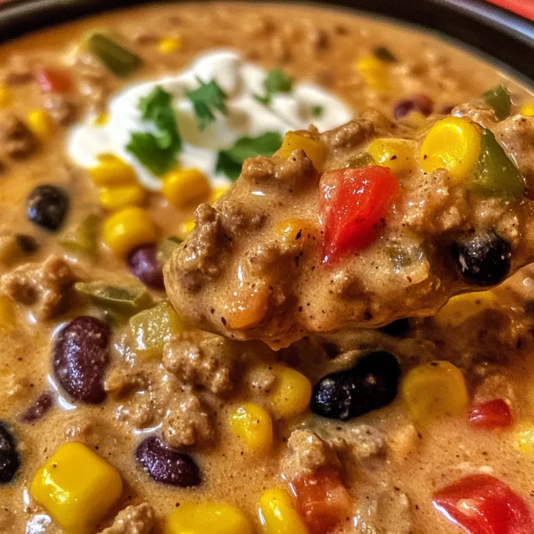 High Protein Creamy Taco Soup