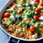 Low Carb Chicken Taco Casserole