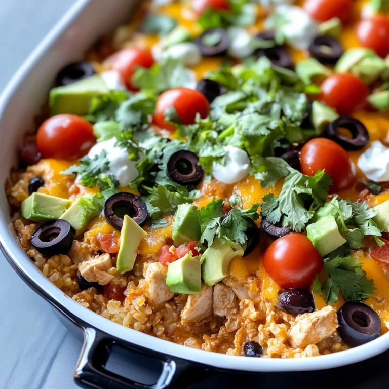 Low Carb Chicken Taco Casserole