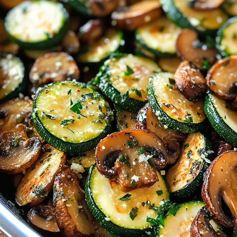 Sautéed Zucchini and Mushrooms