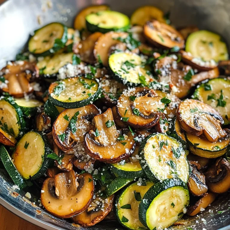 Sautéed Zucchini and Mushrooms