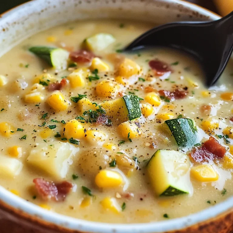 Summer Corn and Zucchini Chowder Recipe