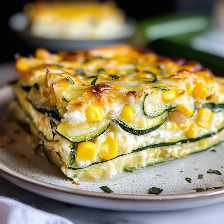 Sweet Corn Zucchini Pie