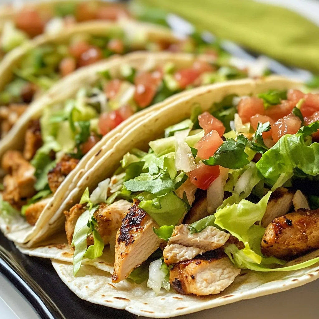 Weight Watchers Lime Chicken Tacos
