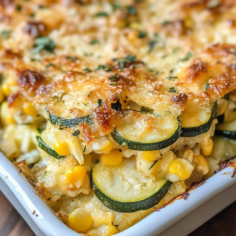 Zucchini Squash & Corn Casserole