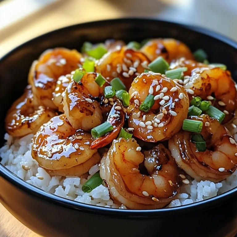 20 Minute Honey Garlic Shrimp & Rice Bowl