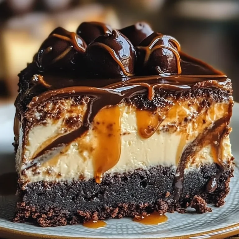 Caramel Brownie Cheesecake