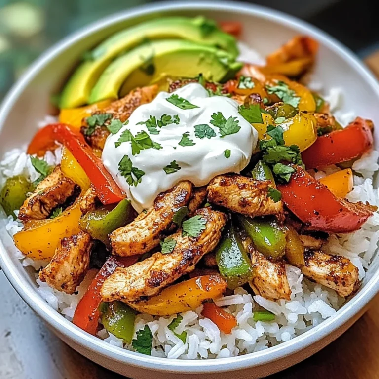 Chicken Fajita Rice Bowls