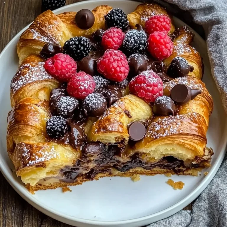 Decadent Chocolate Croissant Breakfast Bake