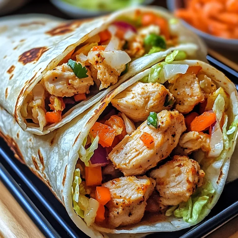 Firecracker Chicken Wraps
