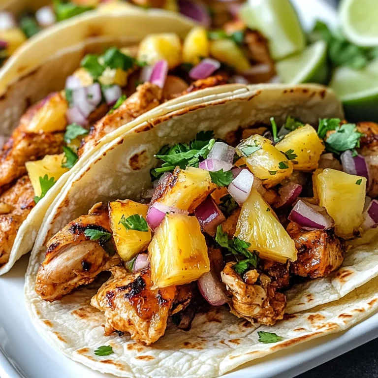 Pineapple Chicken Tacos