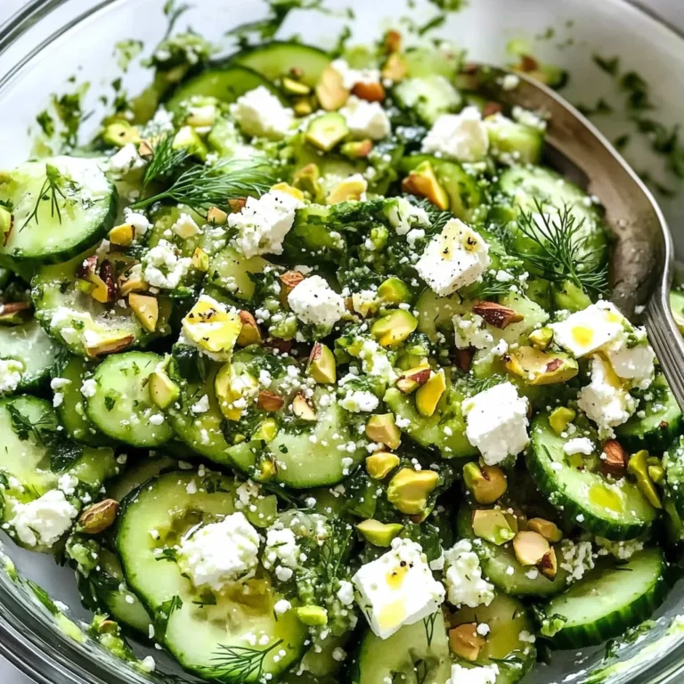 Smashed Cucumber Salad - With Feta and Dill