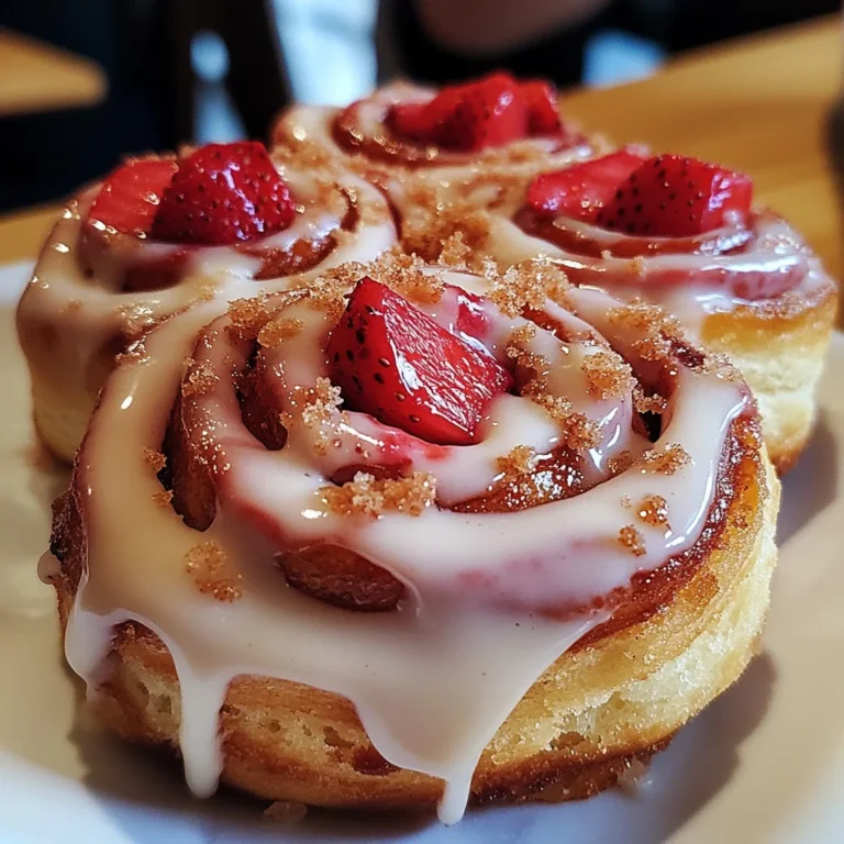 Strawberry Cheesecake Cinnabon Rolls