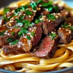 Sweet and Spicy Garlic Steak Pasta
