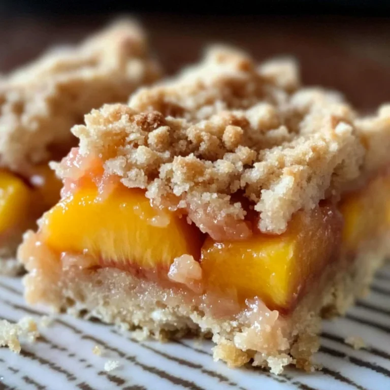 gluten free vegan peach crumb bars