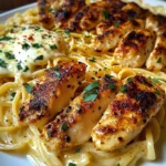 Creamy Mozzarella Chicken Linguine with Cajun Garlic Butter