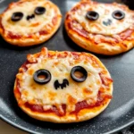 Easy Mini Halloween Pizzas