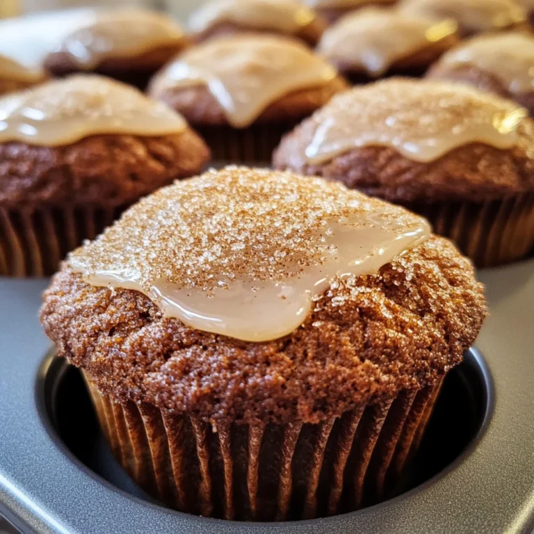 Glazed Gingerbread Muffins