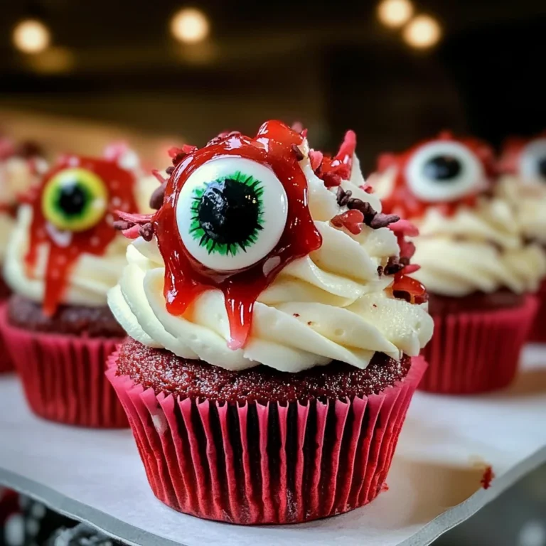 Halloween Augapfel Cupcakes