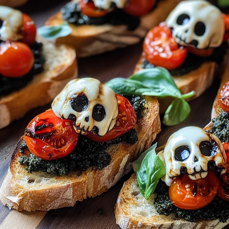 Halloween Bruschetta Appetizer