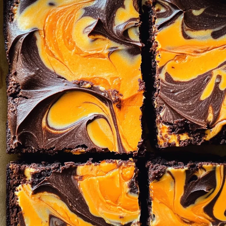 Halloween Cream Cheese Swirl Brownies