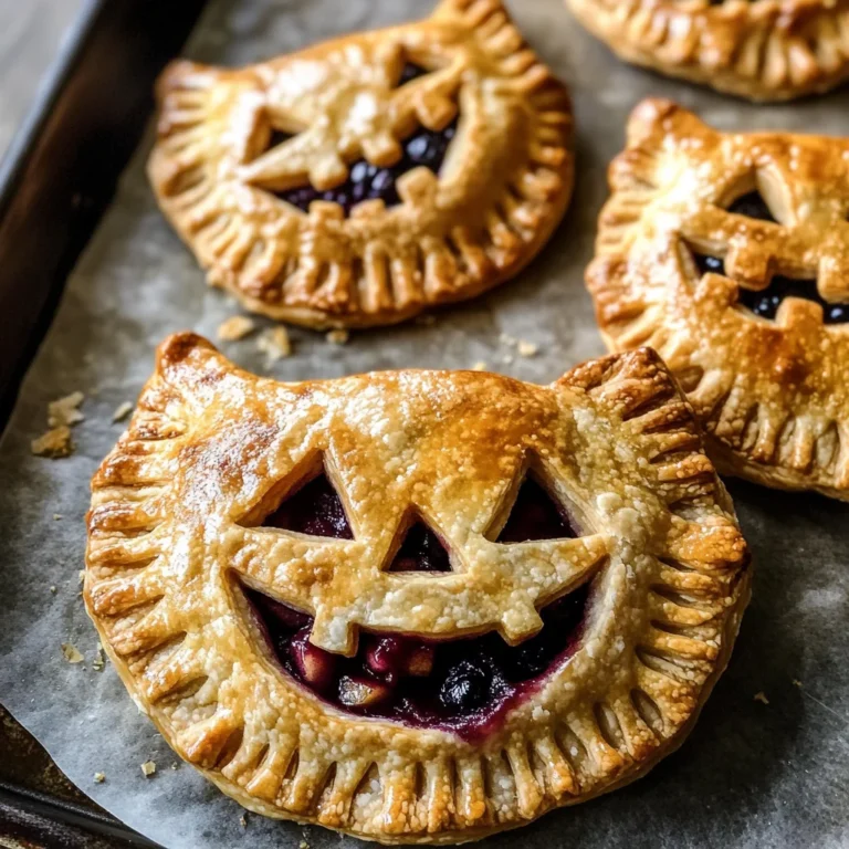 Jack-O-Lantern Hand Pies