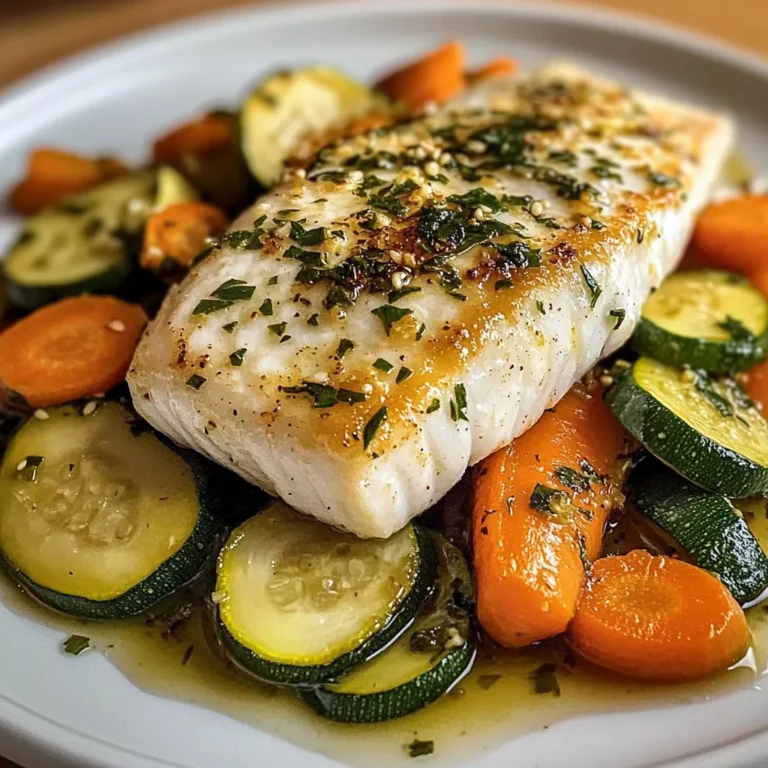 Lemon Herb White Fish with Sauted Vegetables