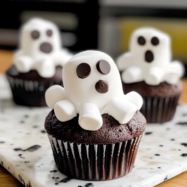 Marshmallow Ghost Cupcakes