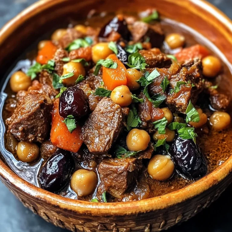 Moroccan Lamb Tagine with Prunes, Chickpeas & Warm Spices