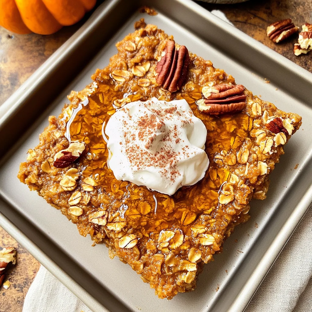 Pumpkin Baked Oatmeal