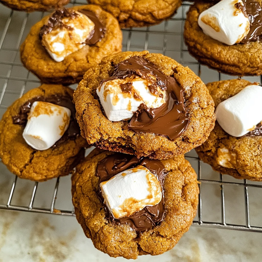 Pumpkin S'mores Cookies