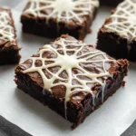 Spider Web Brownies