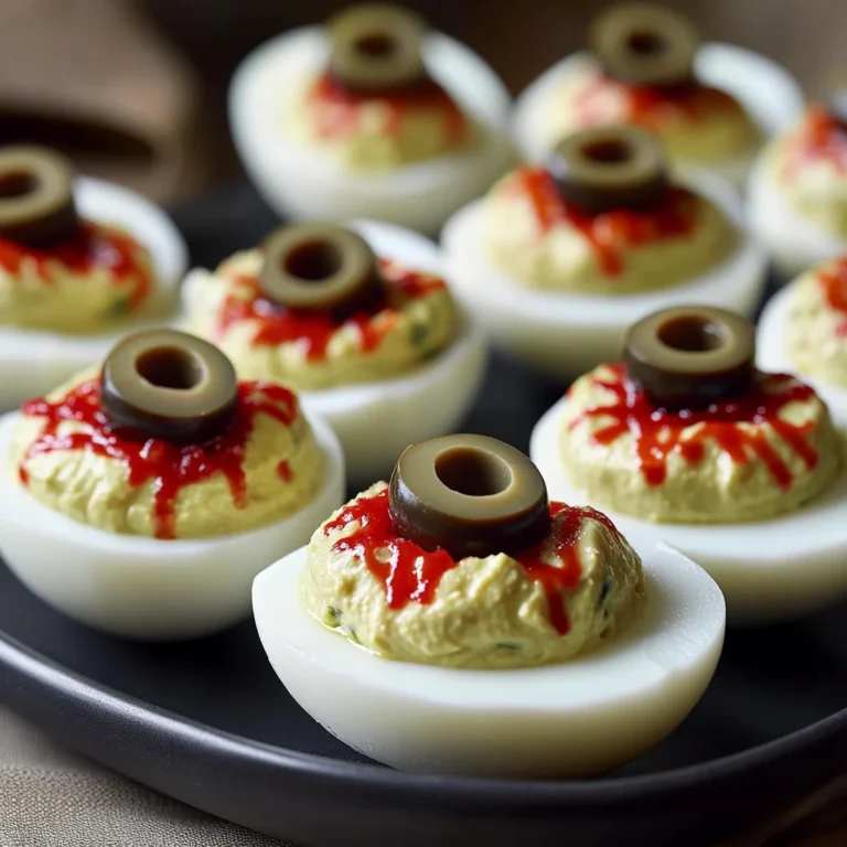 Spooky Deviled Eyeballs