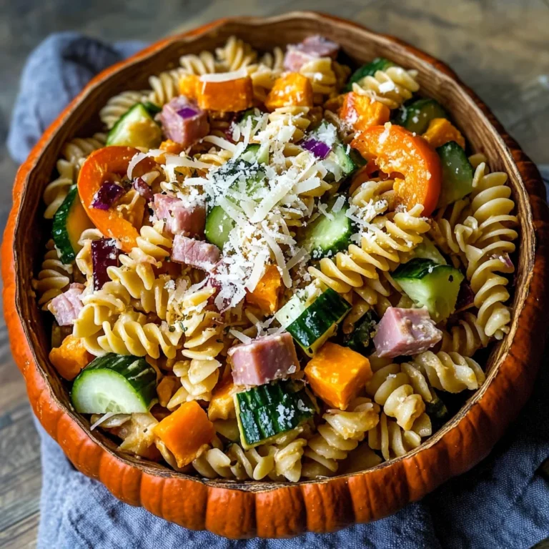 UpChuckin' Pumpkin Loaded Pasta Salad