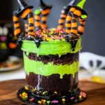 Witches Brew Halloween Cake Jars