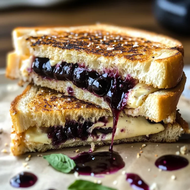 Balsamic Blackberry Brie Grilled Cheese