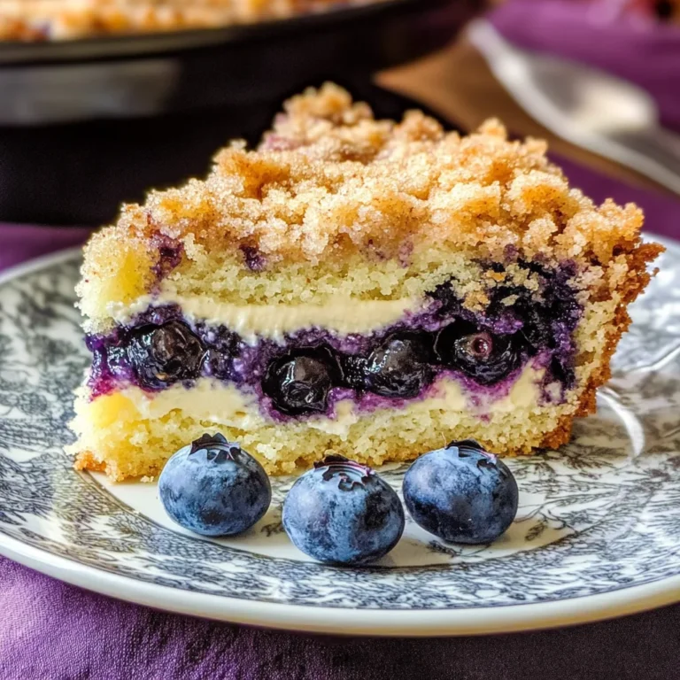 Blueberry Cream Cheese Crumb Cake