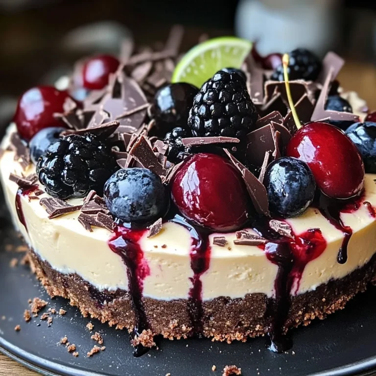 Bourbon Biscuit Cherry Cheesecake Tart