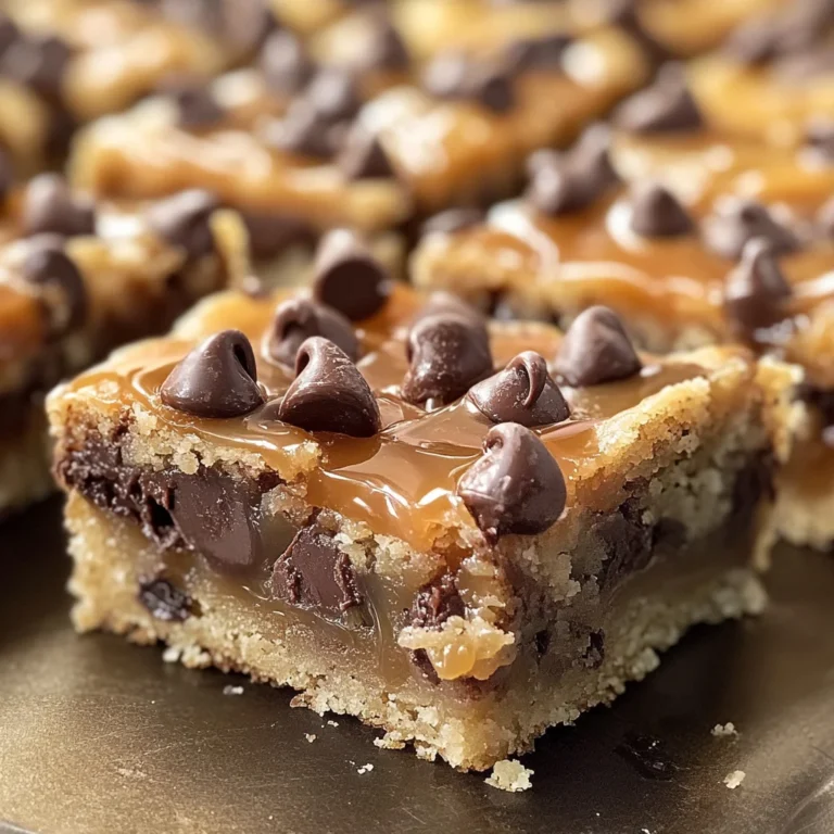 Caramel Chocolate Chip Cookie Bars