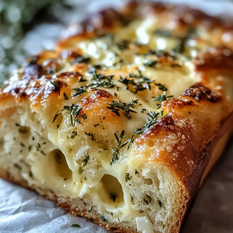 Cheese, Herb & Garlic Quick Bread (No Yeast)