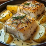 Cod & Potatoes in Rosemary Cream Sauce