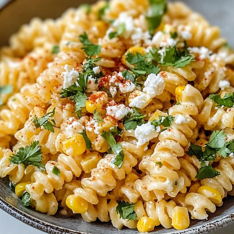 Easy Mexican Street Corn Pasta Salad